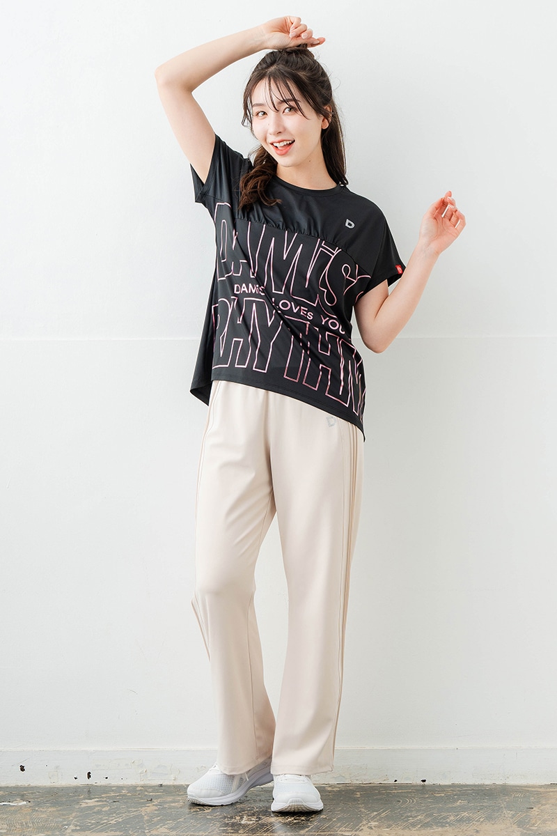 ラインロゴTシャツ ブラック 1634-1475