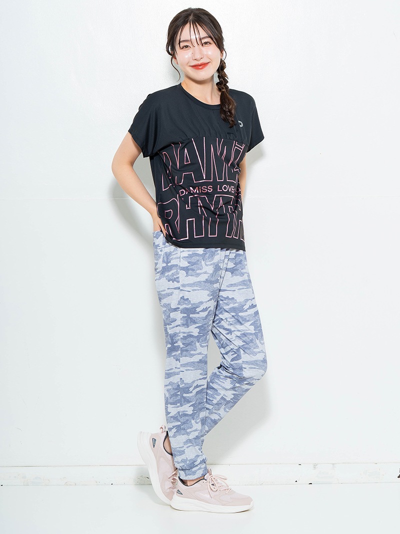 ラインロゴTシャツ ブラック 1634-1475