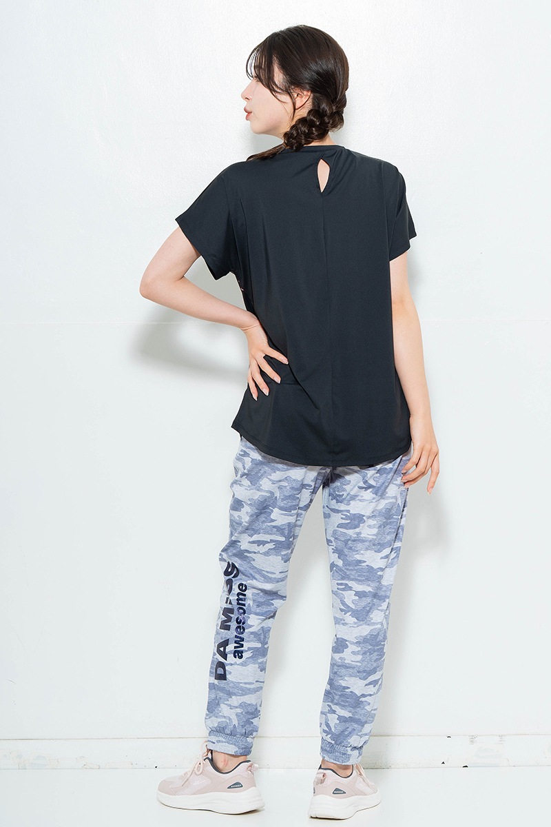 ラインロゴTシャツ ブラック 1634-1475
