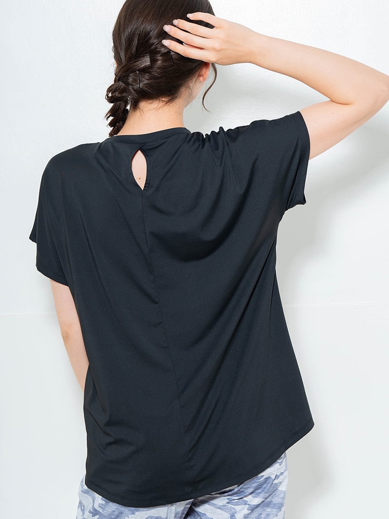 ラインロゴTシャツ ブラック 1634-1475