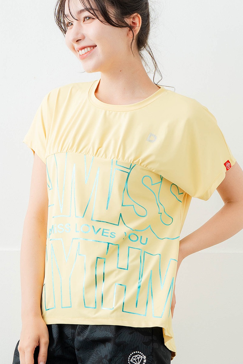 【先行割10％OFF】　ラインロゴTシャツ イエロー　1634-1475【6/12まで】