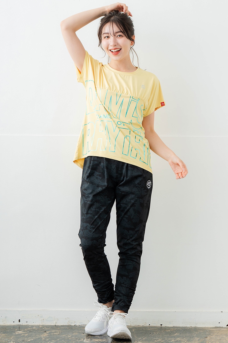 【先行割10％OFF】　ラインロゴTシャツ イエロー　1634-1475【6/12まで】