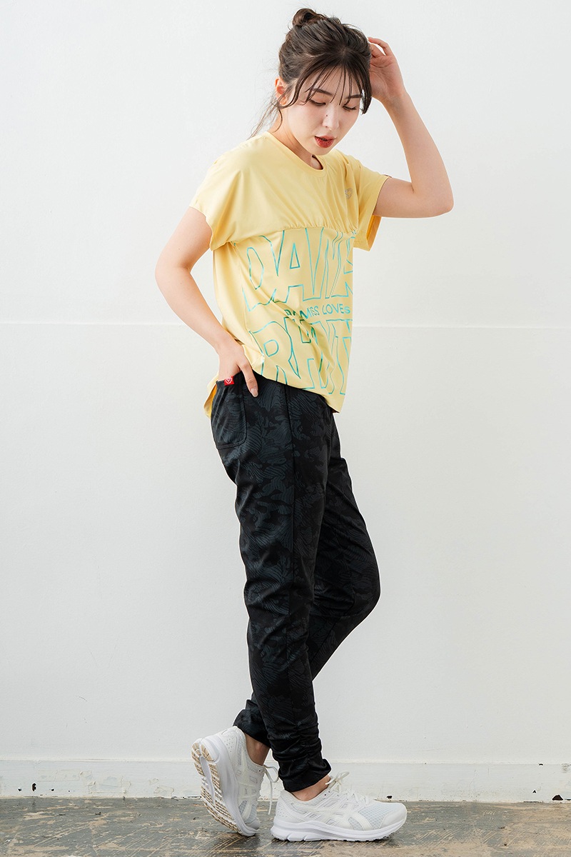 【先行割10％OFF】　ラインロゴTシャツ イエロー　1634-1475【6/12まで】