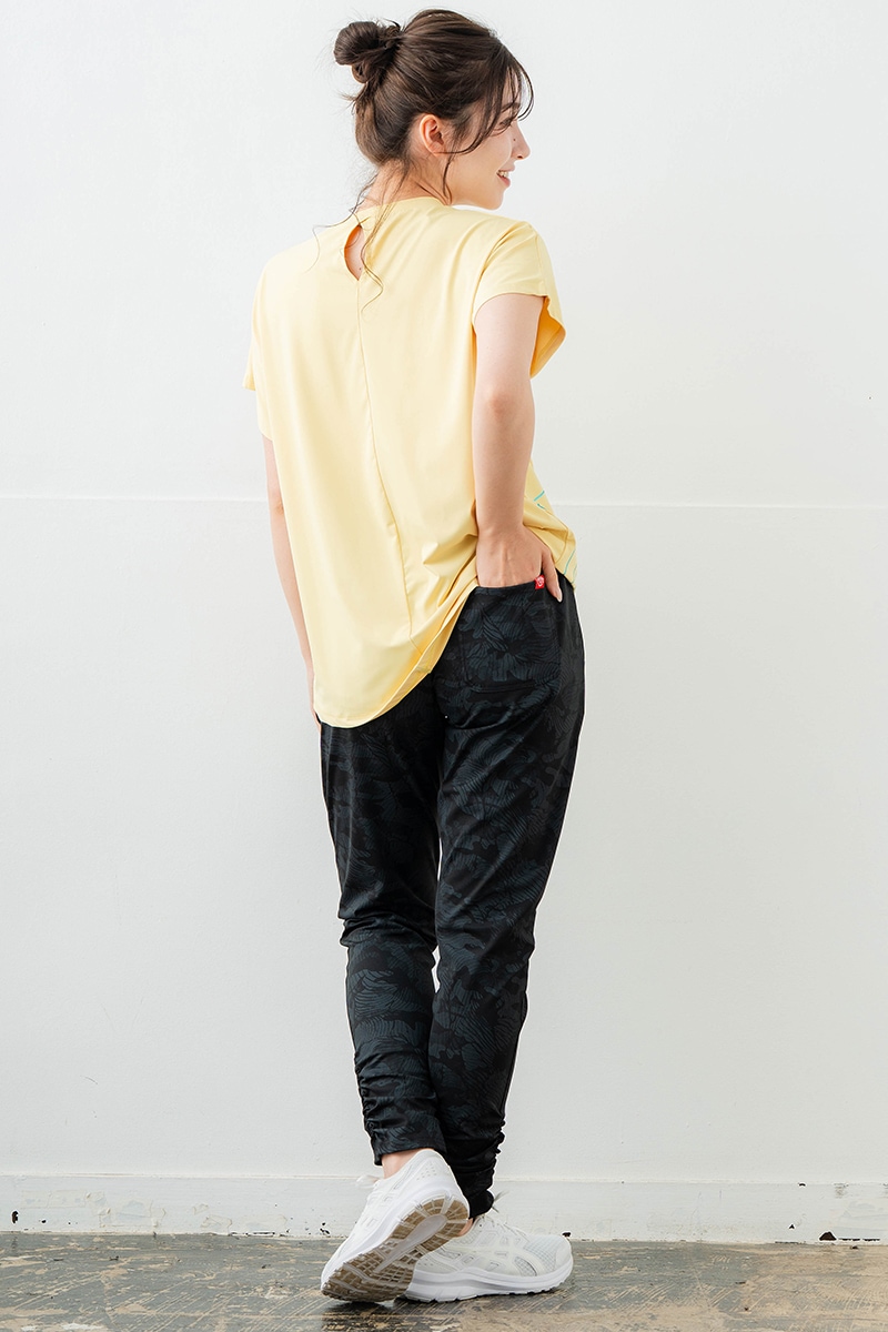 【先行割10％OFF】　ラインロゴTシャツ イエロー　1634-1475【6/12まで】