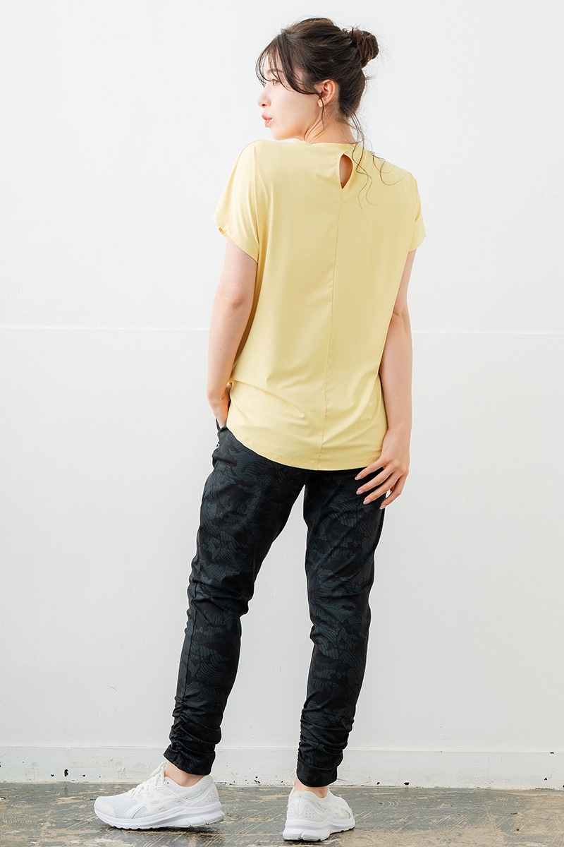 【先行割10％OFF】　ラインロゴTシャツ イエロー　1634-1475【6/12まで】