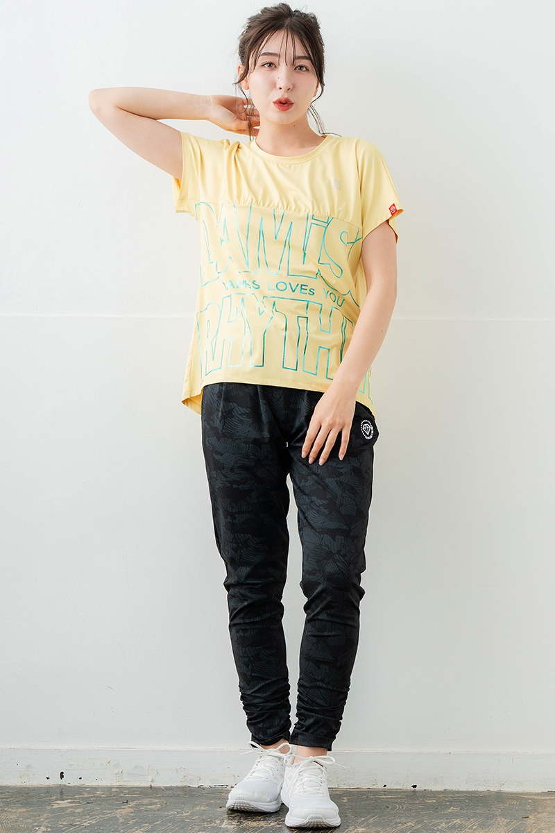 【先行割10％OFF】　ラインロゴTシャツ イエロー　1634-1475【6/12まで】