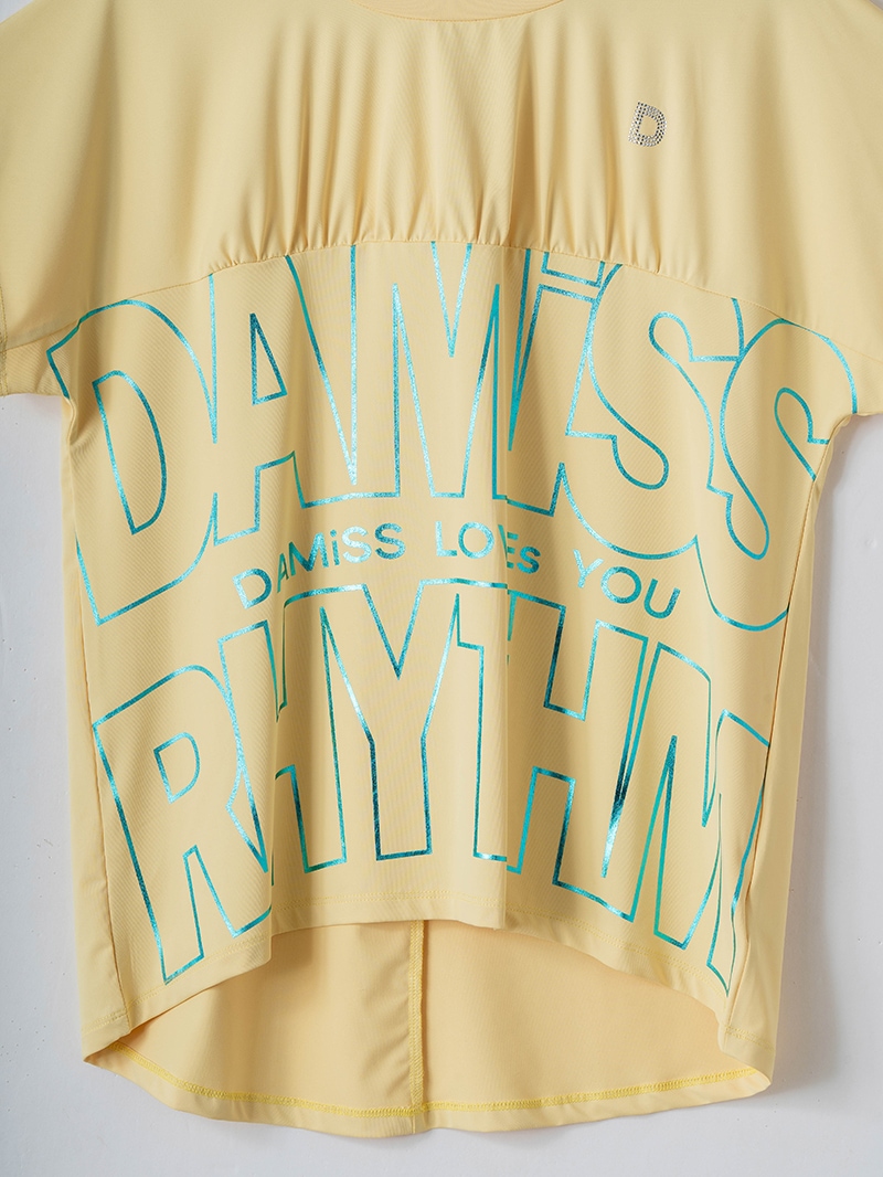 【先行割10％OFF】　ラインロゴTシャツ イエロー　1634-1475【6/12まで】