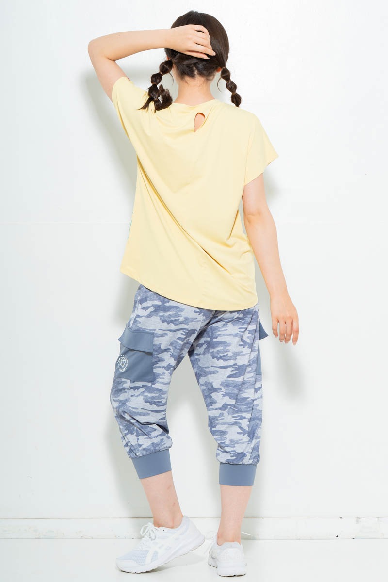 【先行割10％OFF】　ラインロゴTシャツ イエロー　1634-1475【6/12まで】