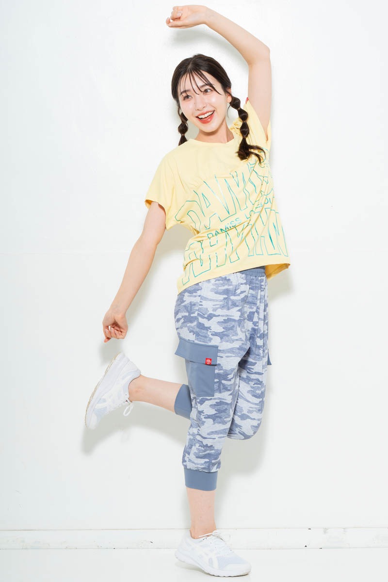 【先行割10％OFF】　ラインロゴTシャツ イエロー　1634-1475【6/12まで】