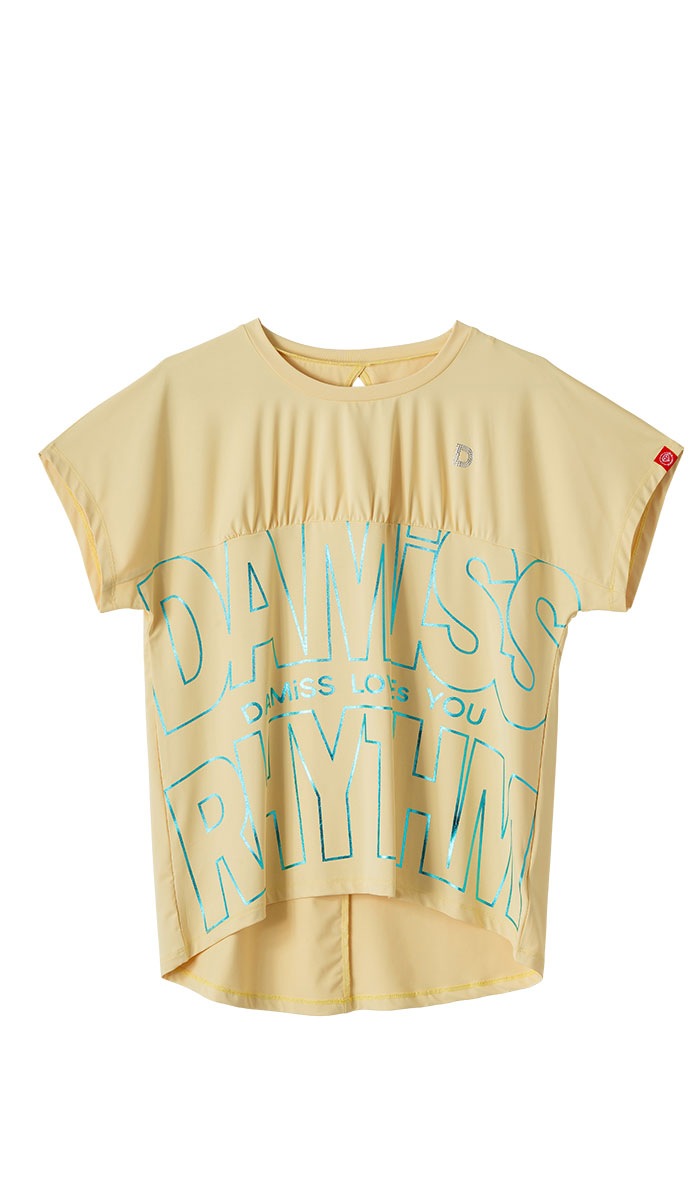 【先行割10％OFF】　ラインロゴTシャツ イエロー　1634-1475【6/12まで】