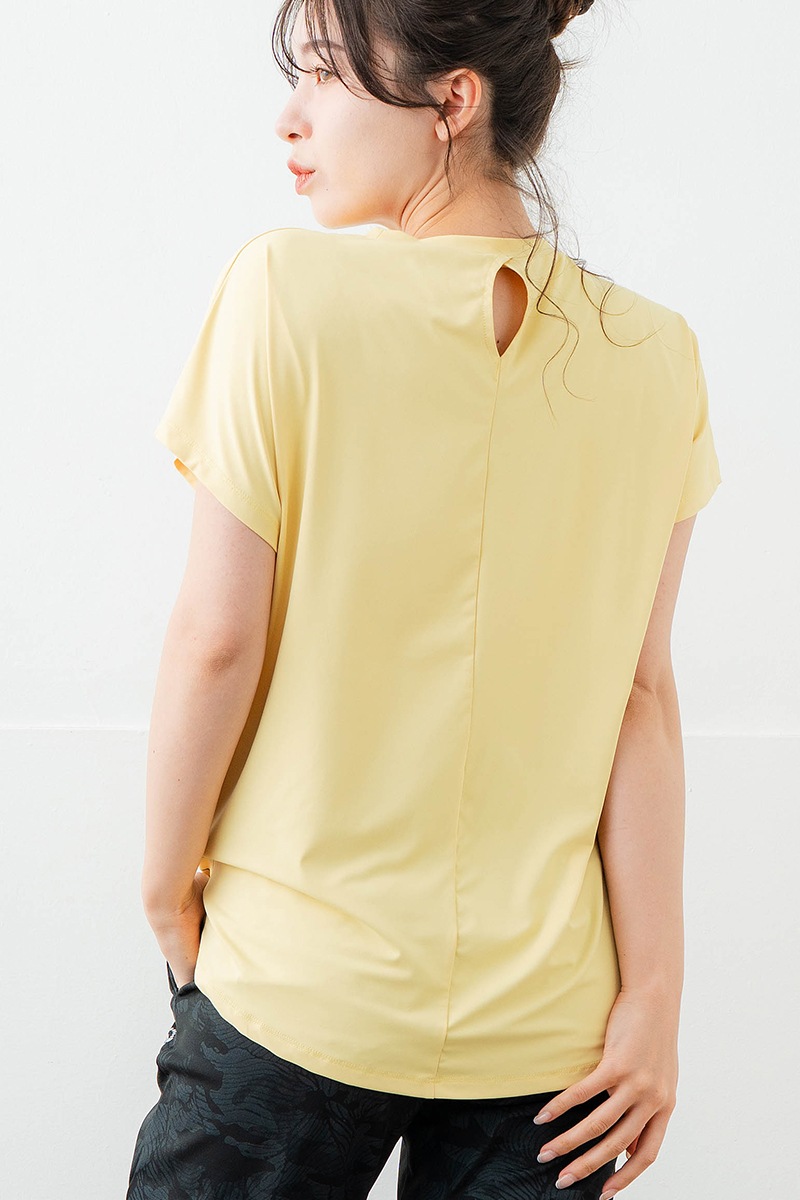【先行割10％OFF】　ラインロゴTシャツ イエロー　1634-1475【6/12まで】