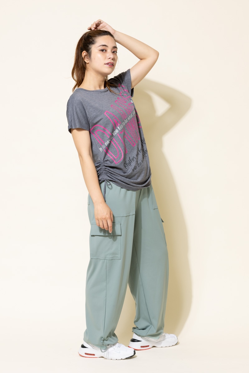 BigロゴシャーリングTシャツ 杢グレー 1434-1508