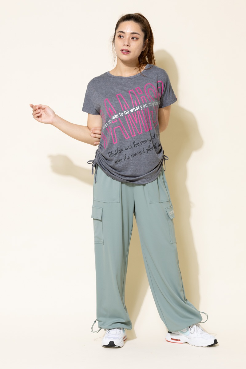 BigロゴシャーリングTシャツ 杢グレー 1434-1508