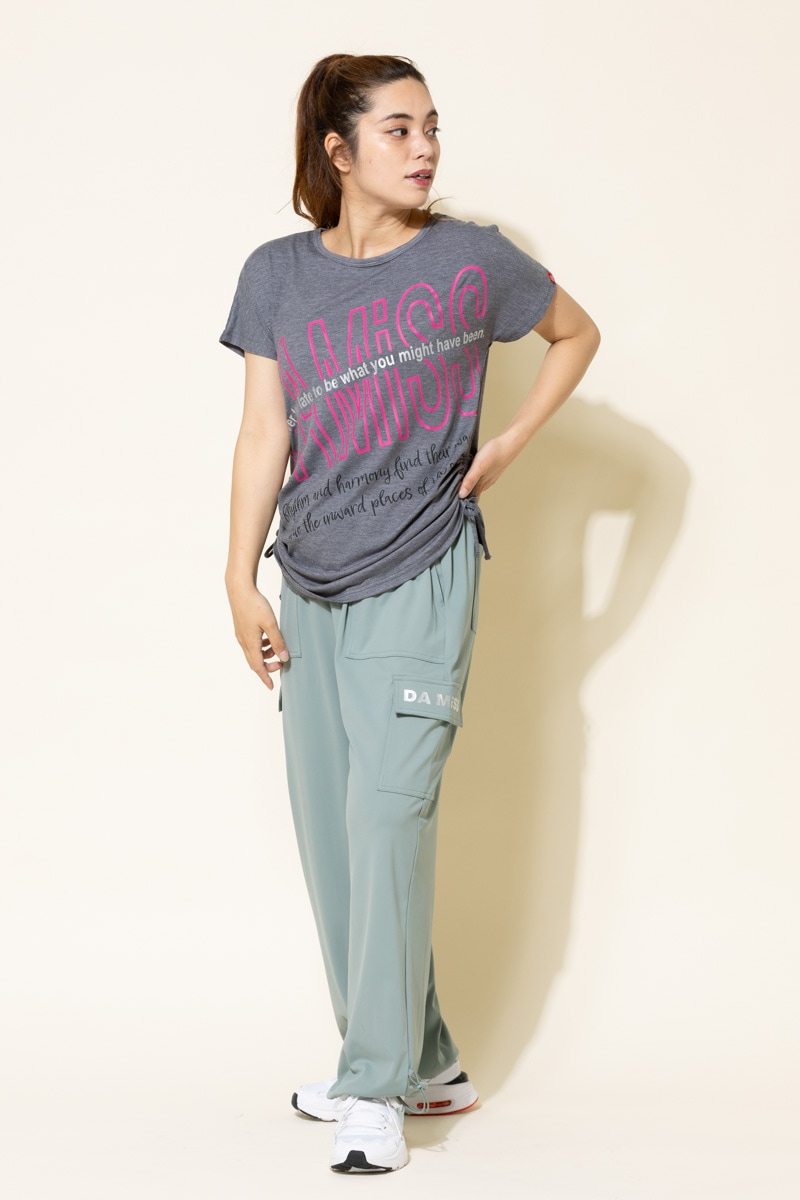 BigロゴシャーリングTシャツ 杢グレー 1434-1508