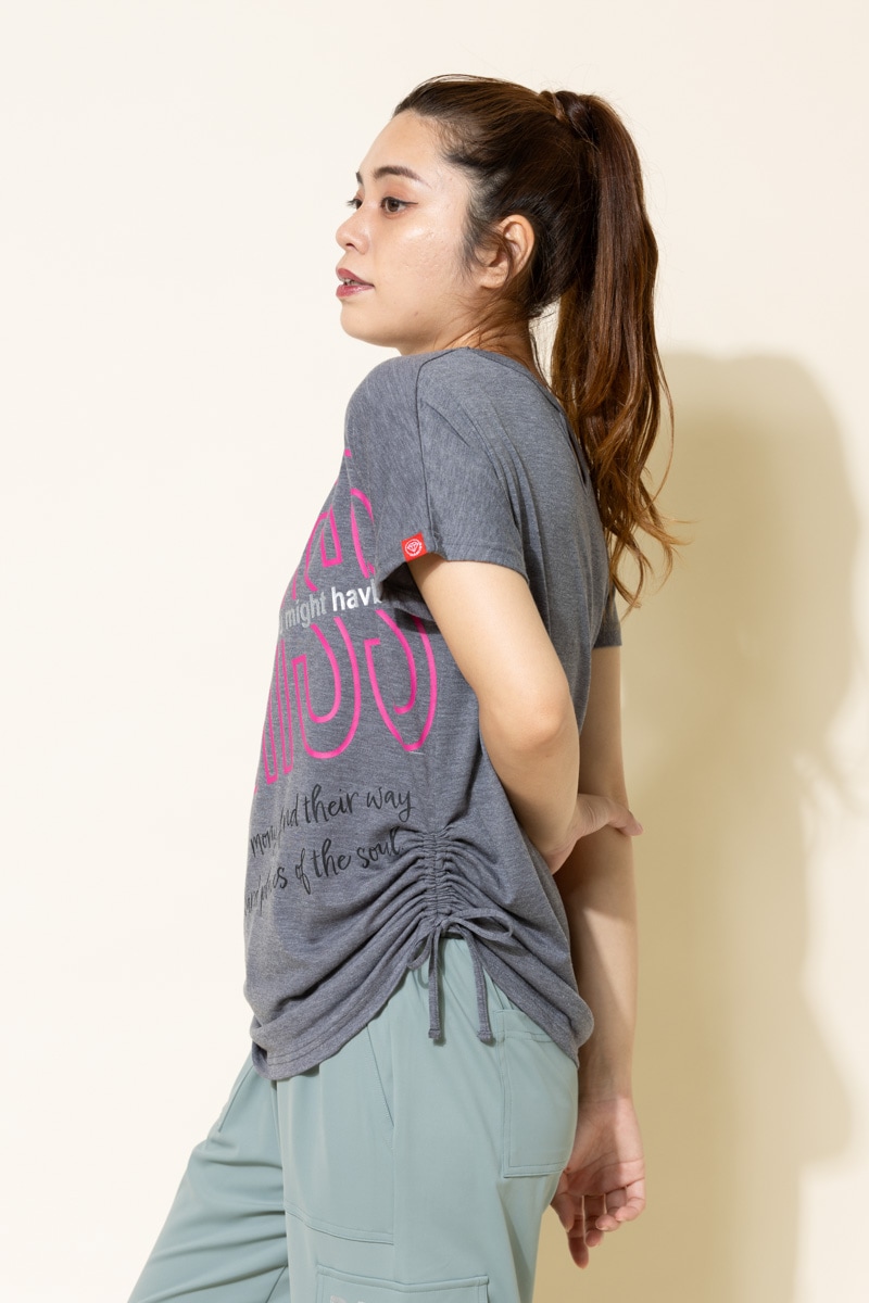 BigロゴシャーリングTシャツ 杢グレー 1434-1508