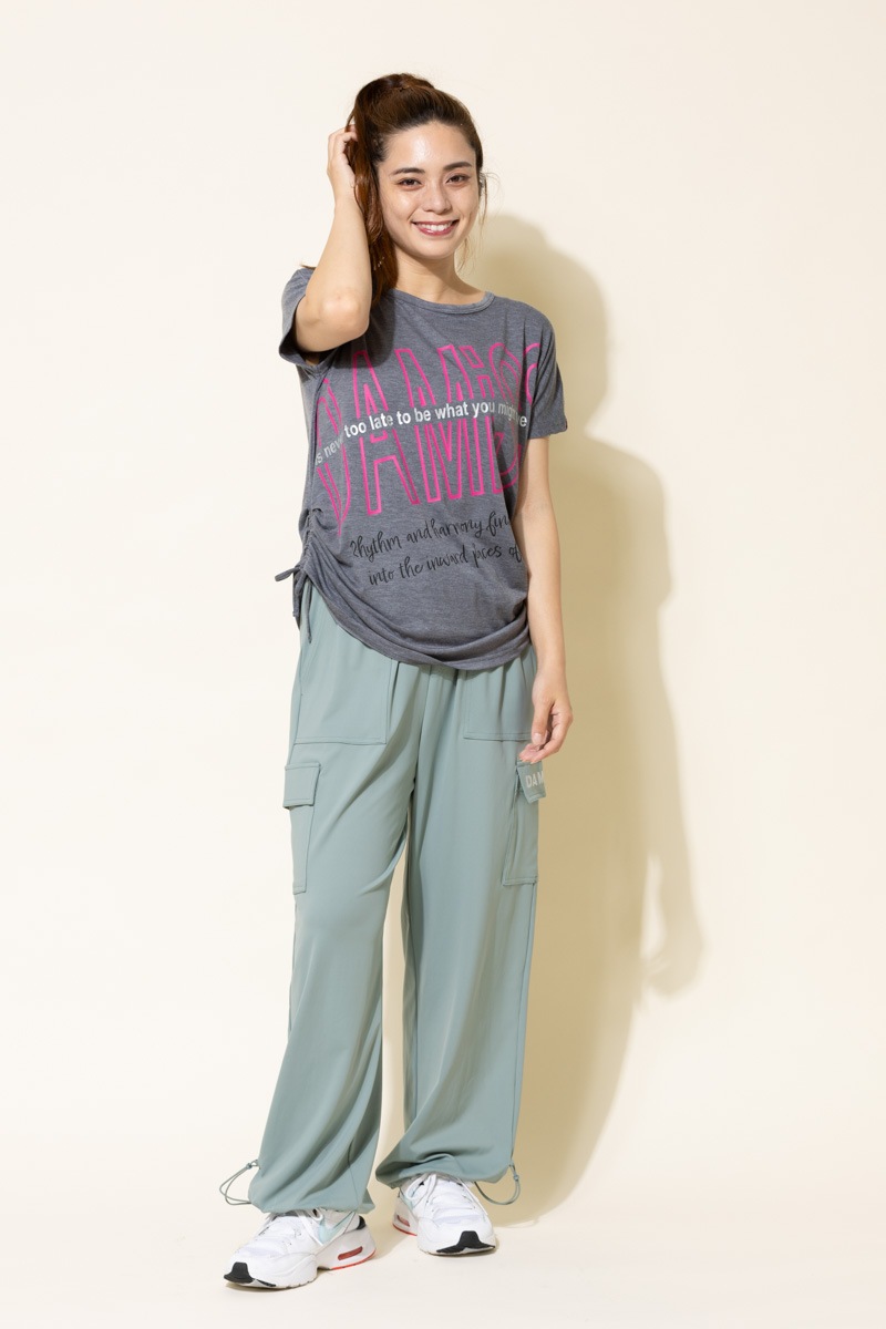 BigロゴシャーリングTシャツ 杢グレー 1434-1508