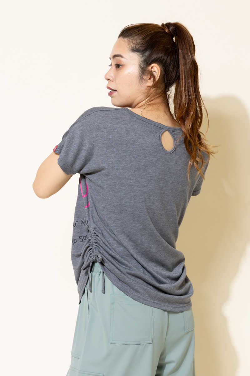 BigロゴシャーリングTシャツ 杢グレー 1434-1508
