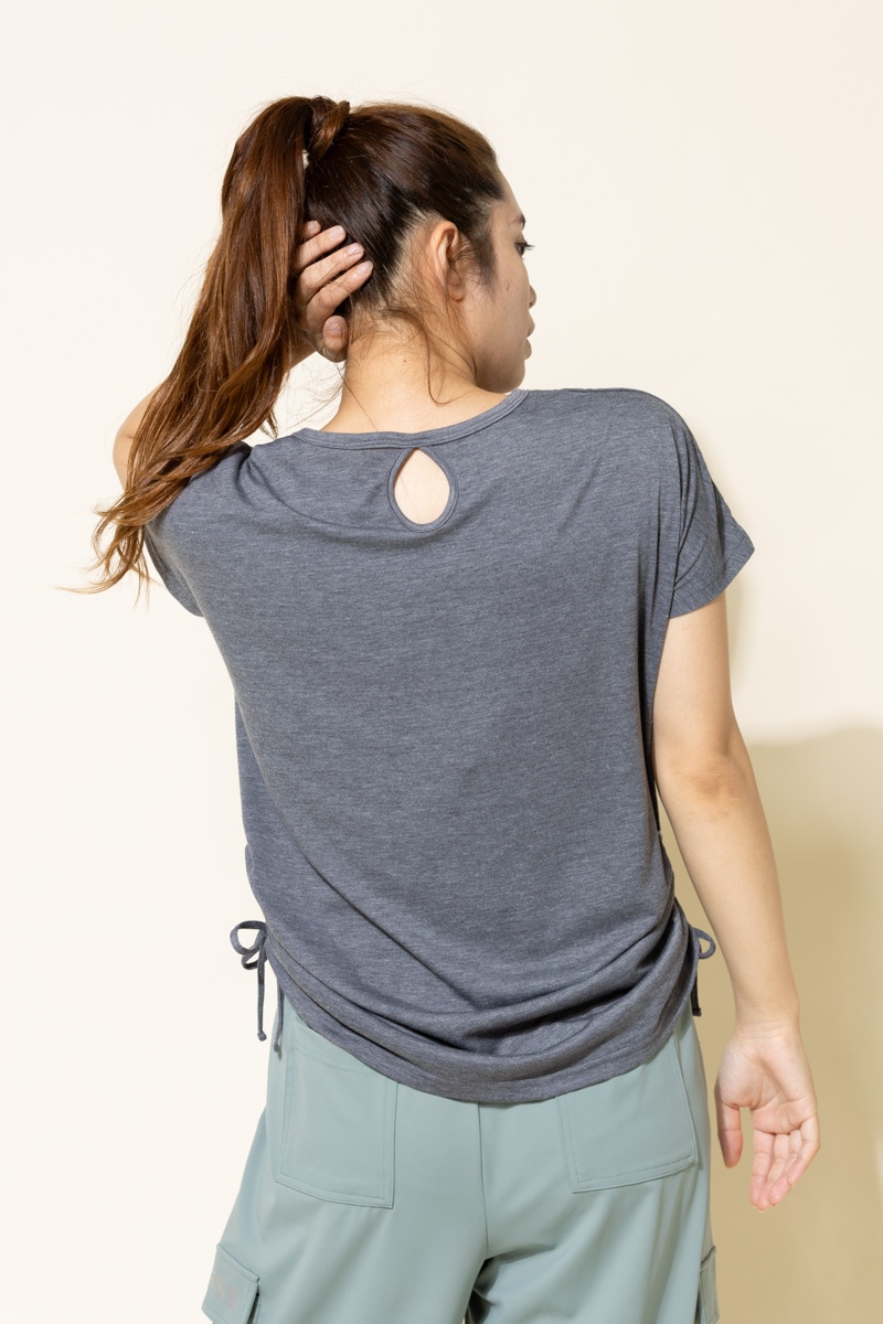 BigロゴシャーリングTシャツ 杢グレー 1434-1508