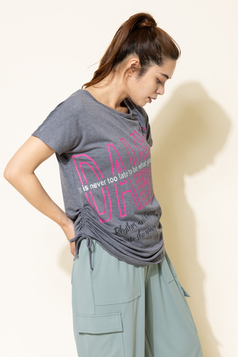 BigロゴシャーリングTシャツ 杢グレー 1434-1508