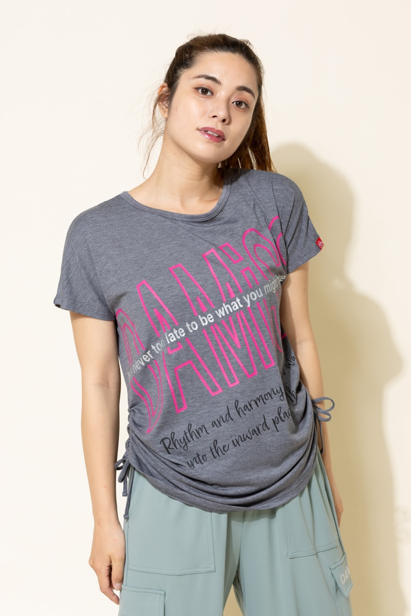 BigロゴシャーリングTシャツ 杢グレー 1434-1508
