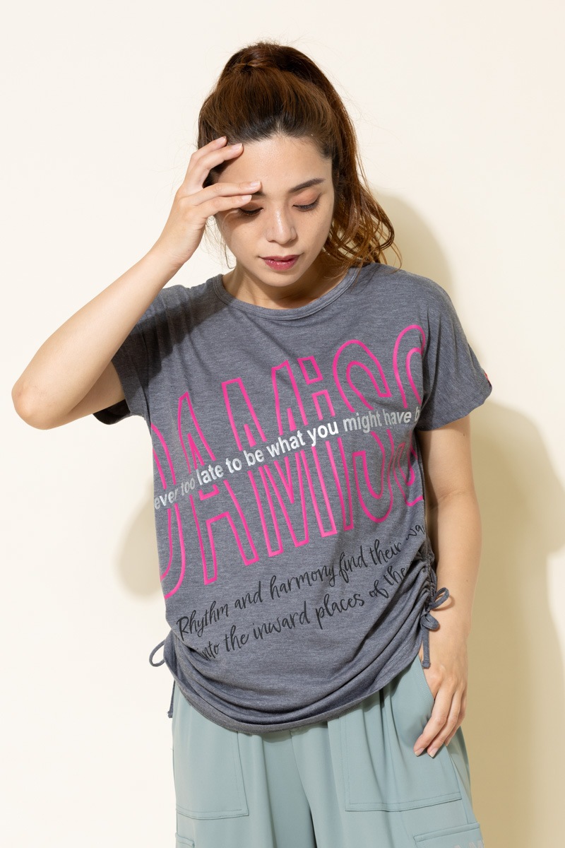 BigロゴシャーリングTシャツ 杢グレー 1434-1508