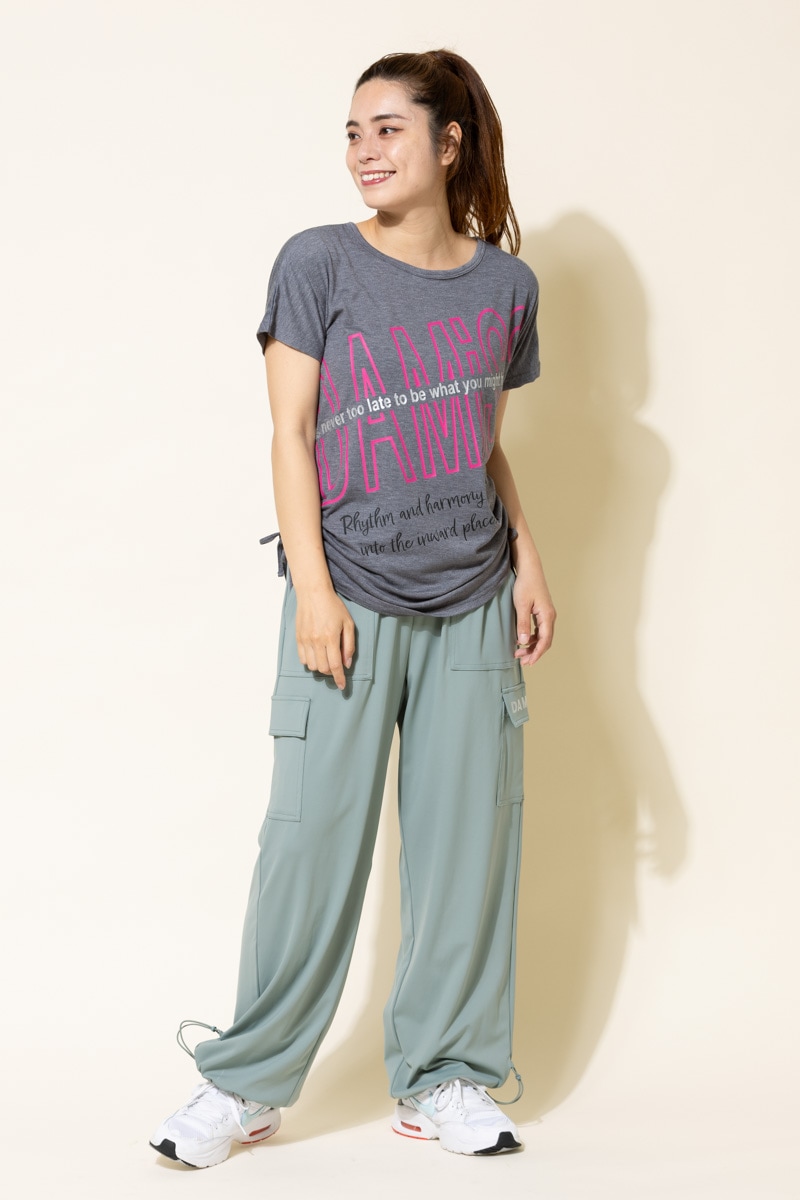 BigロゴシャーリングTシャツ 杢グレー 1434-1508
