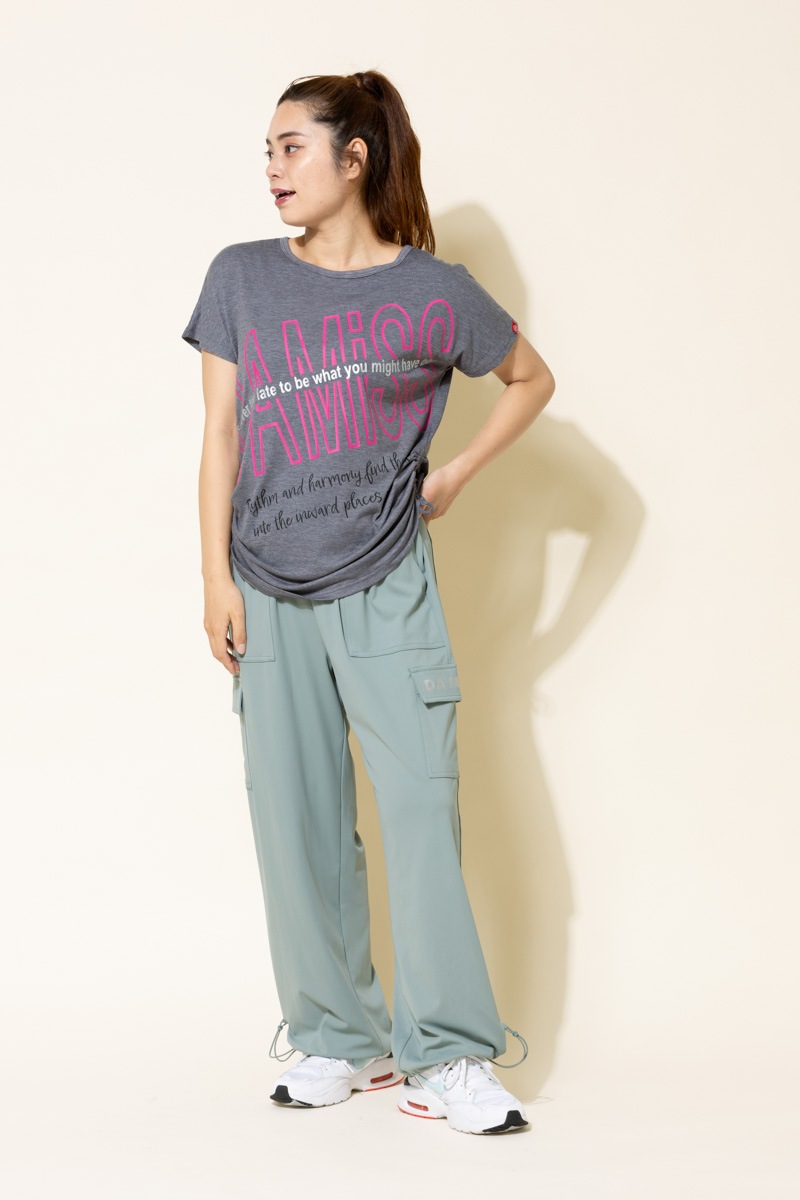 BigロゴシャーリングTシャツ 杢グレー 1434-1508
