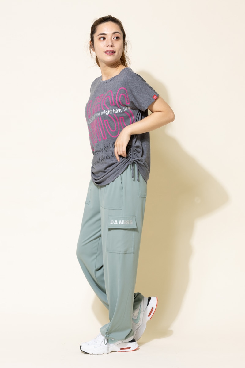 BigロゴシャーリングTシャツ 杢グレー 1434-1508