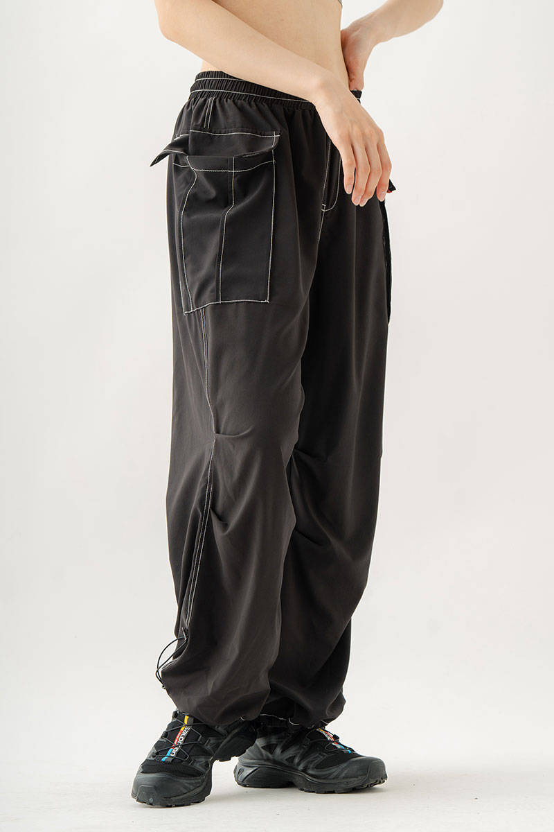 Airyワイドカーゴパンツ ブラック 1532-1434 | D SHOP 着心地の