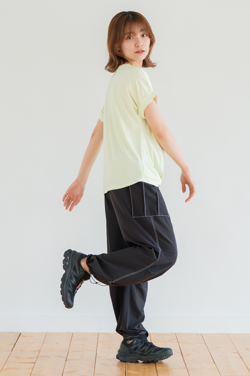 Airyワイドカーゴパンツ ブラック 1532-1434
