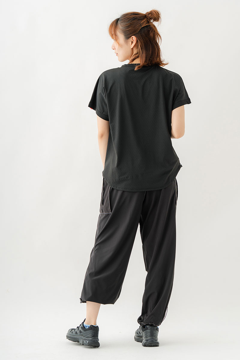 Airyワイドカーゴパンツ ブラック 1532-1434
