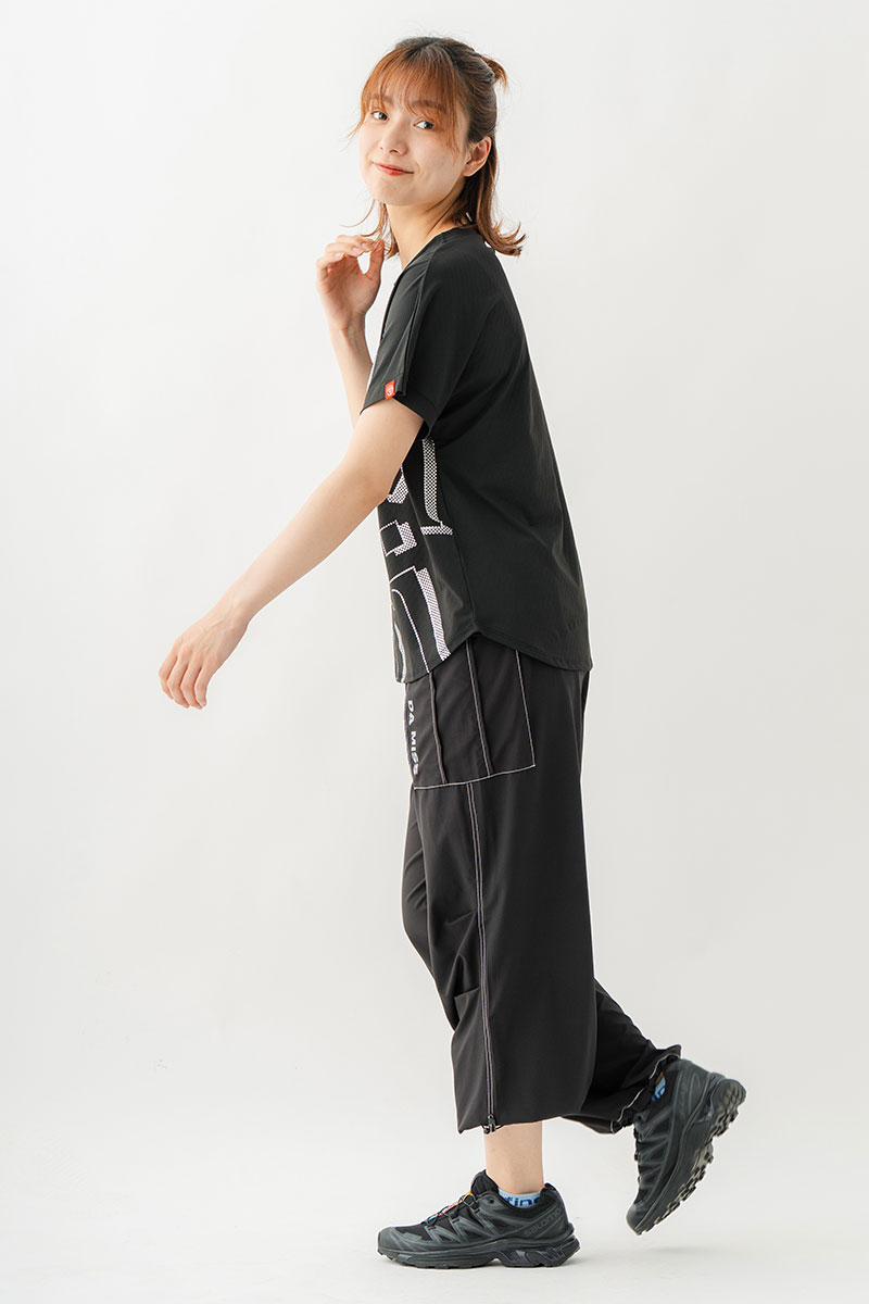 Airyワイドカーゴパンツ ブラック 1532-1434