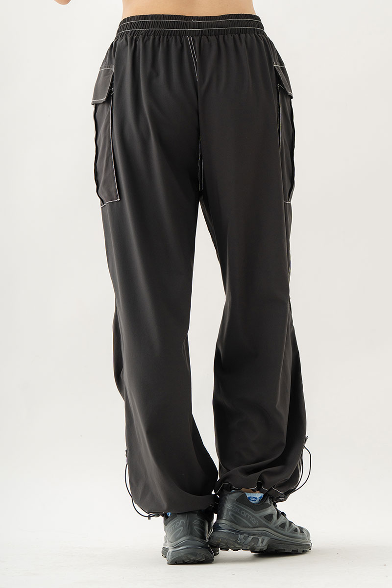 DUALISM ブラックカーゴパンツ DUALISM/DLSM(デュアリズム) カーゴパンツ DOUBLE POCKET BALLOON