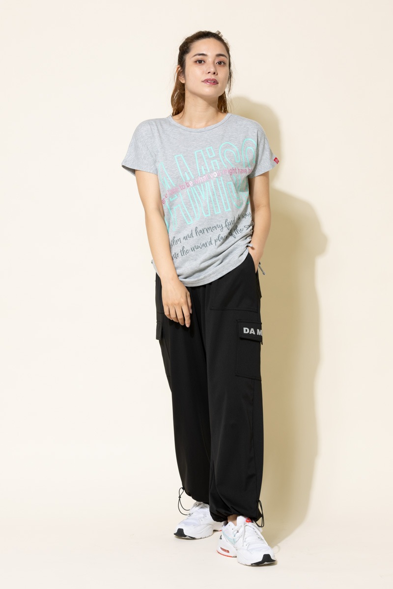 BigロゴシャーリングTシャツ 杢ライトグレー 1434-1508