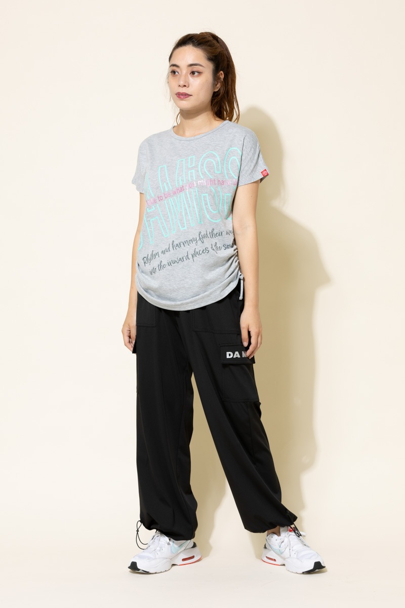 BigロゴシャーリングTシャツ 杢ライトグレー 1434-1508