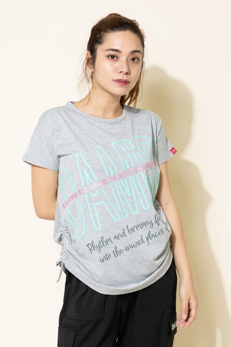 BigロゴシャーリングTシャツ 杢ライトグレー 1434-1508