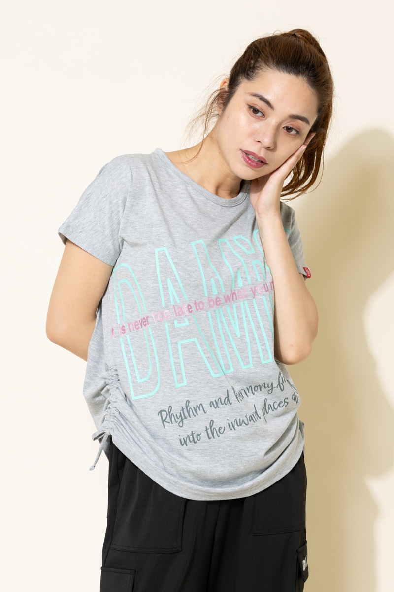BigロゴシャーリングTシャツ 杢ライトグレー 1434-1508