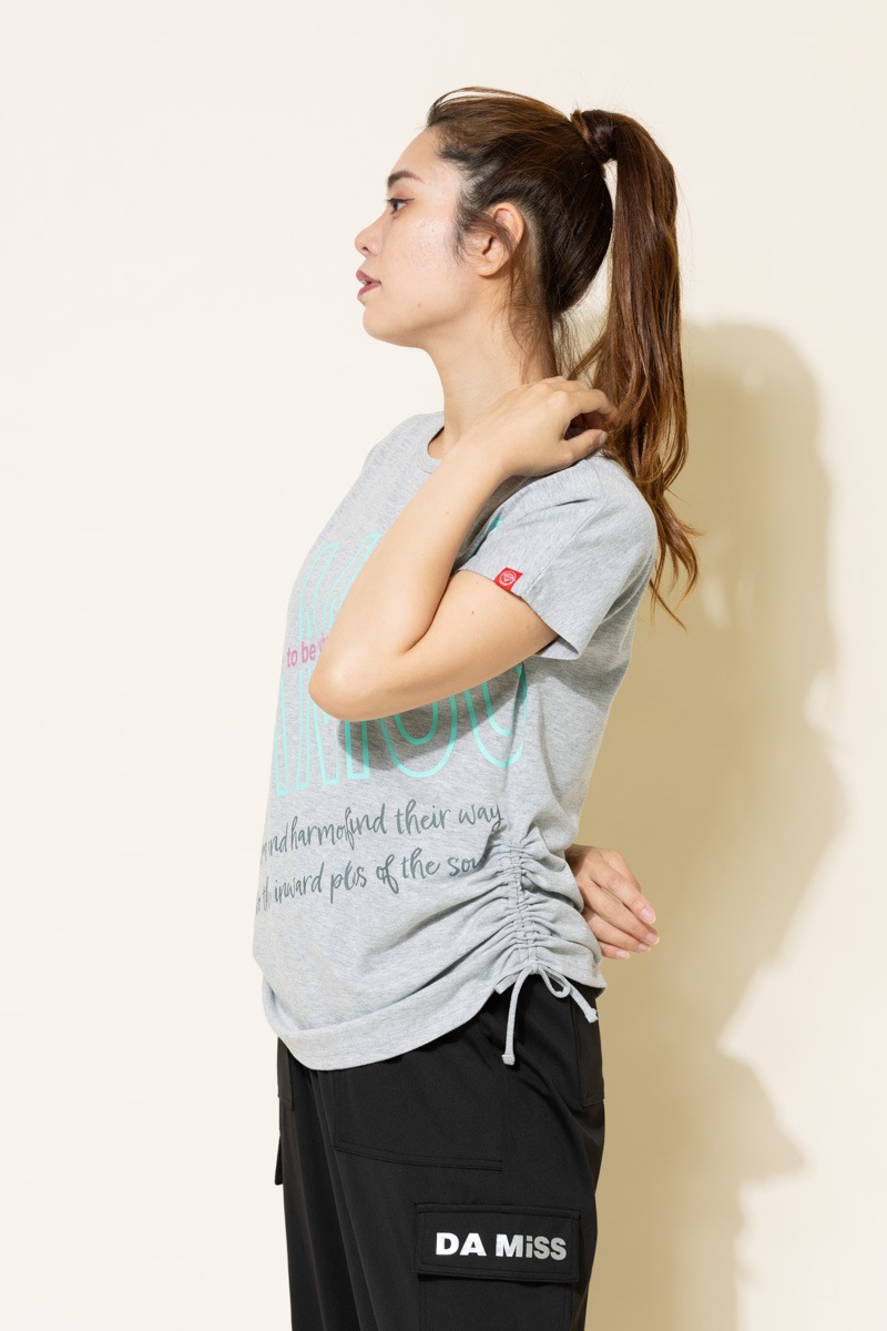 BigロゴシャーリングTシャツ 杢ライトグレー 1434-1508