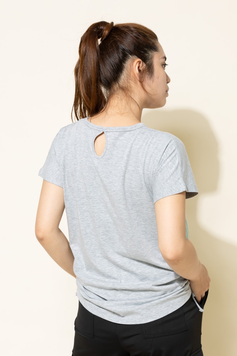 BigロゴシャーリングTシャツ 杢ライトグレー 1434-1508