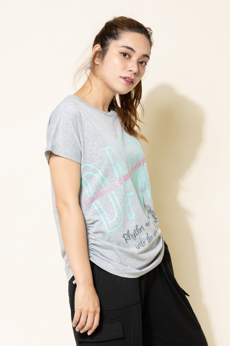 BigロゴシャーリングTシャツ 杢ライトグレー 1434-1508