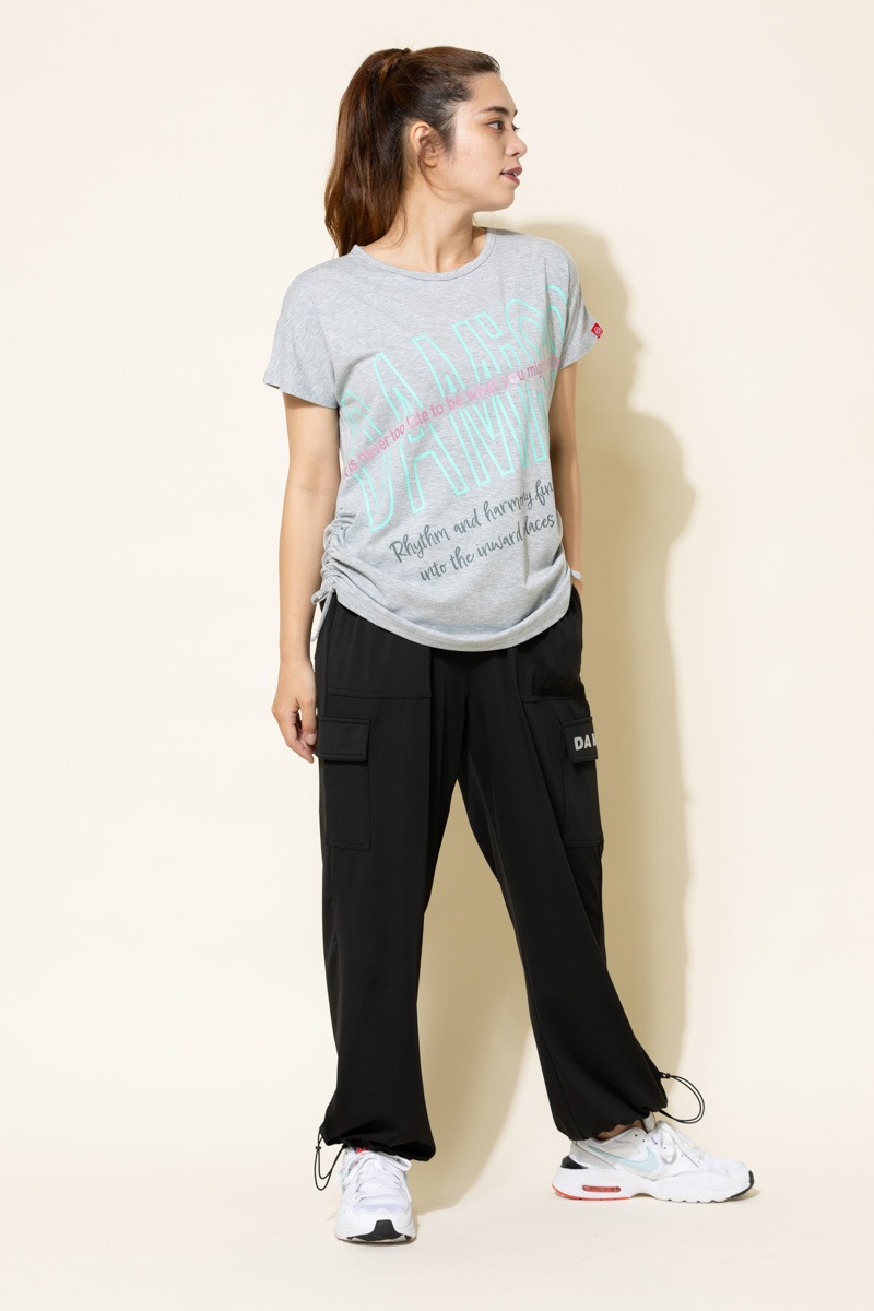 BigロゴシャーリングTシャツ 杢ライトグレー 1434-1508