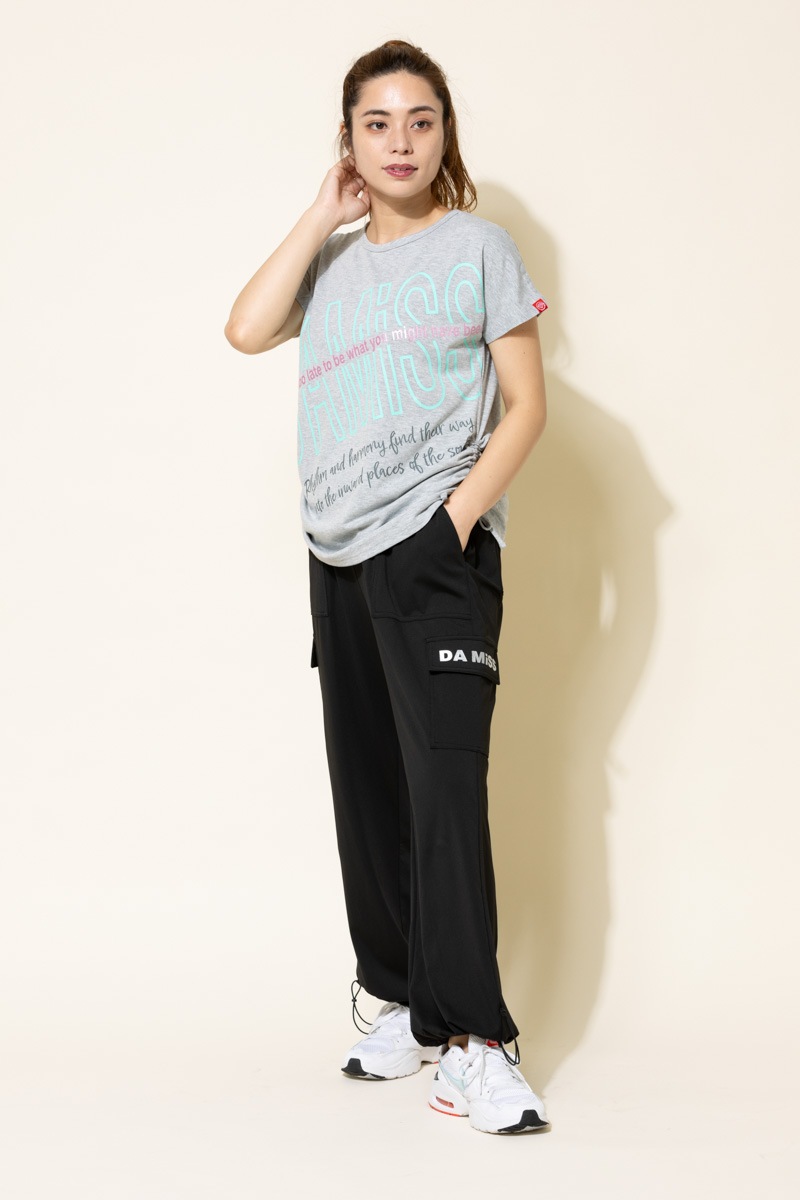 BigロゴシャーリングTシャツ 杢ライトグレー 1434-1508