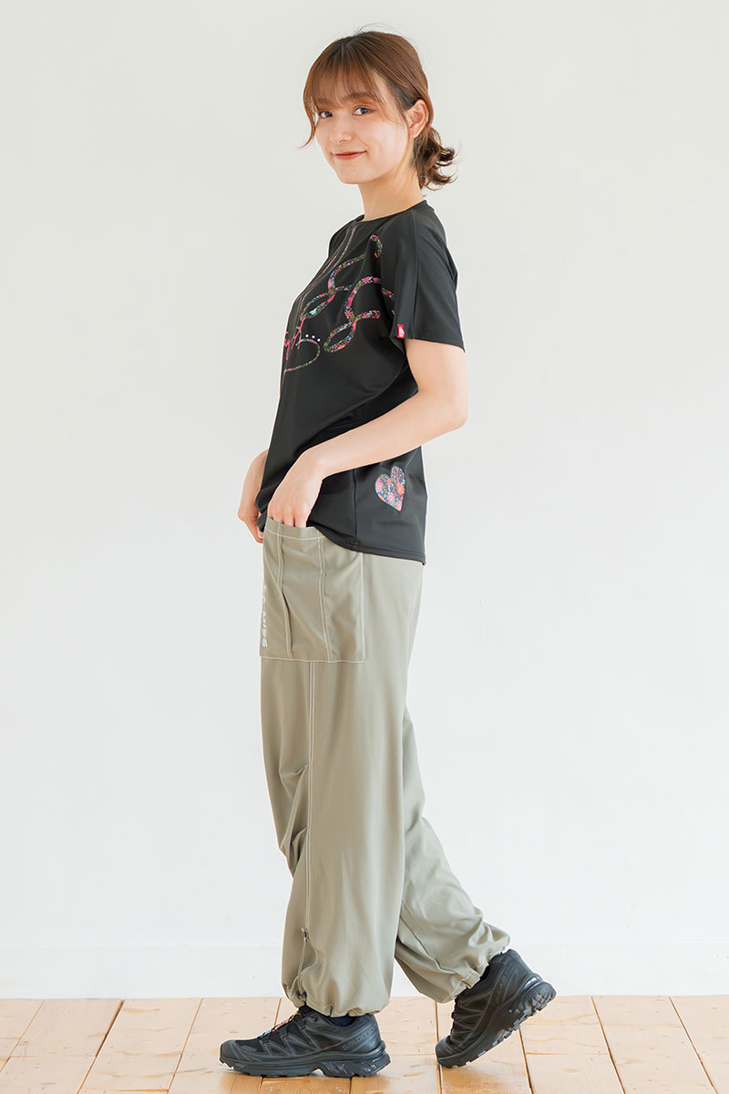 Airyワイドカーゴパンツ カーキ 1532-1434