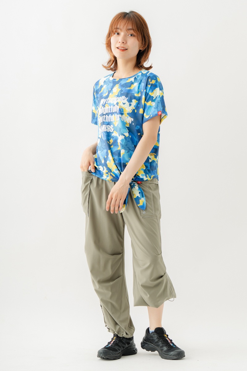 Airyワイドカーゴパンツ カーキ 1532-1434