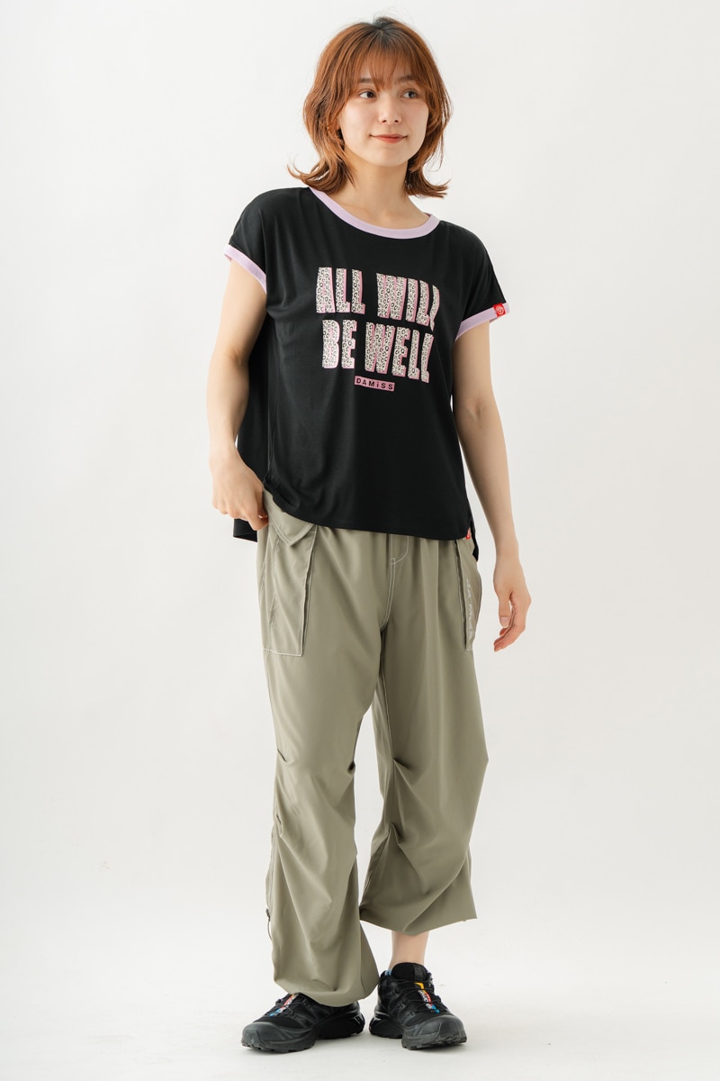 Airyワイドカーゴパンツ カーキ 1532-1434