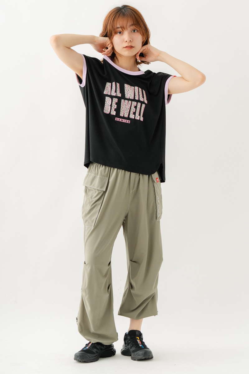 Airyワイドカーゴパンツ カーキ 1532-1434