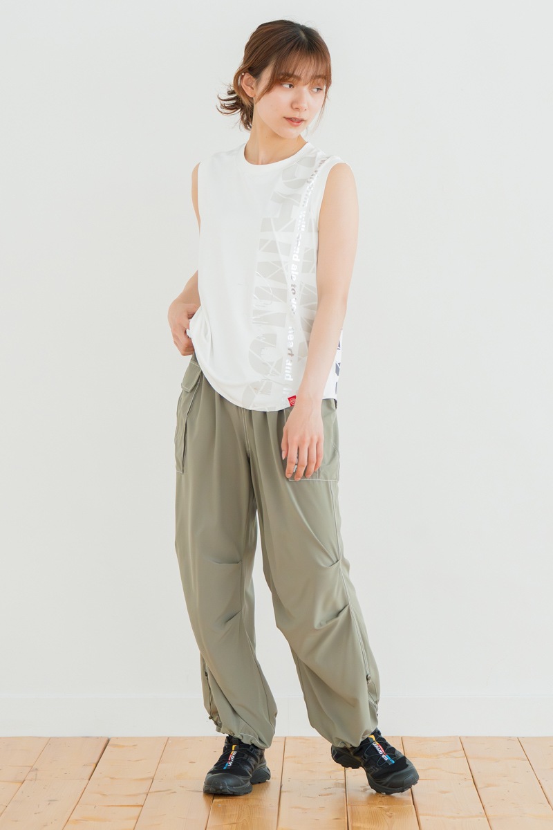 Airyワイドカーゴパンツ カーキ 1532-1434 | D SHOP 着心地の