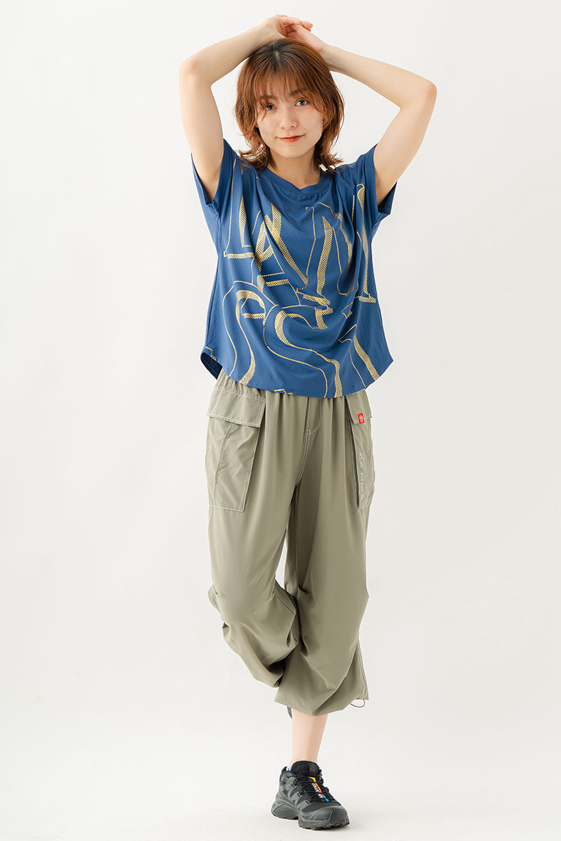 Airyワイドカーゴパンツ カーキ 1532-1434