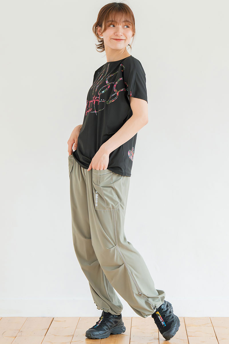 Airyワイドカーゴパンツ カーキ 1532-1434 | D SHOP 着心地のいい高