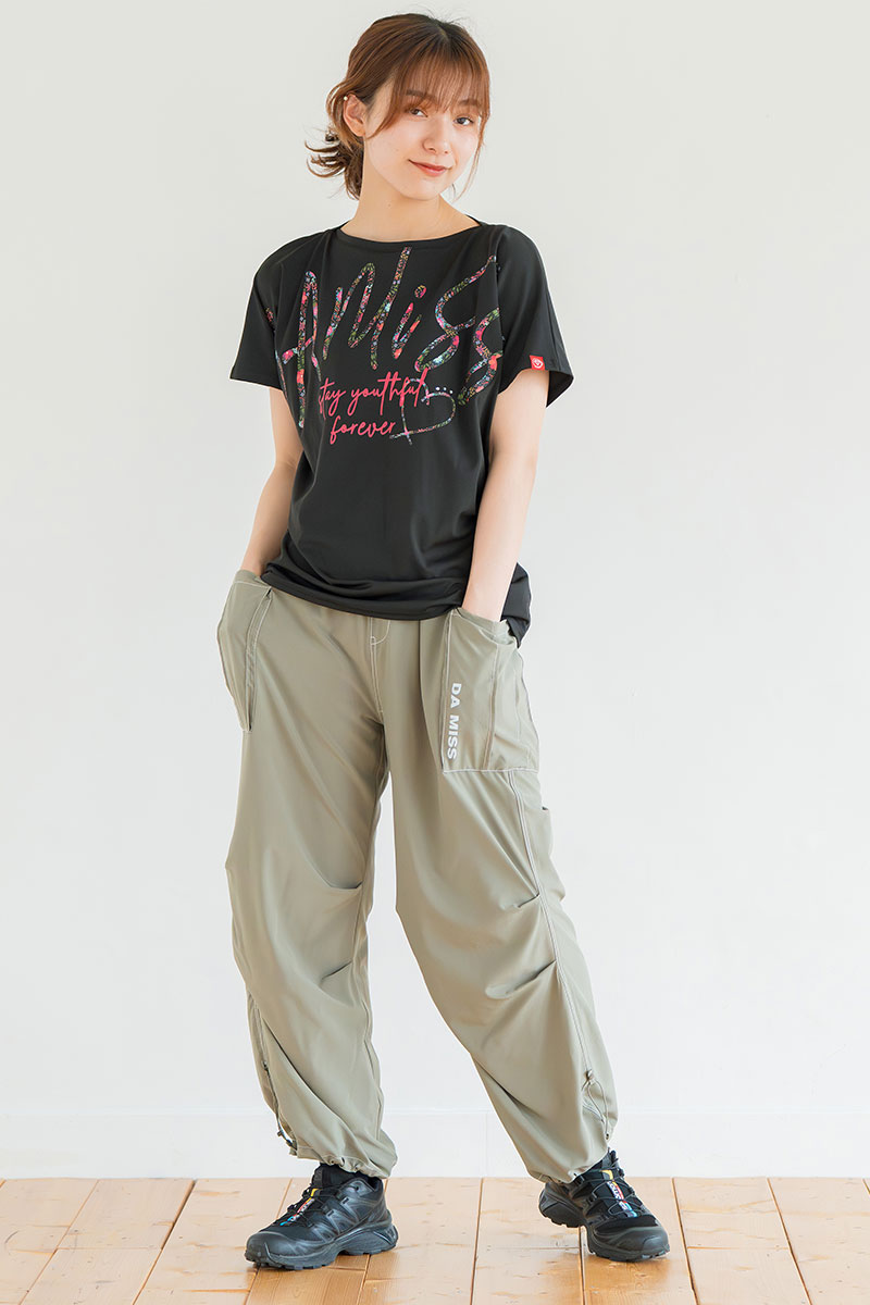 Airyワイドカーゴパンツ カーキ 1532-1434